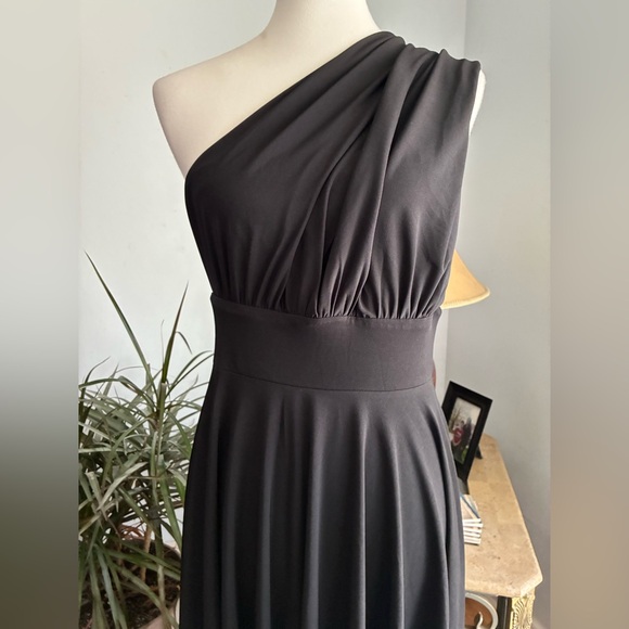 White House Black Market Genesis Convertible Black Dress Size 10 Knee Length NWT - Picture 4 of 16